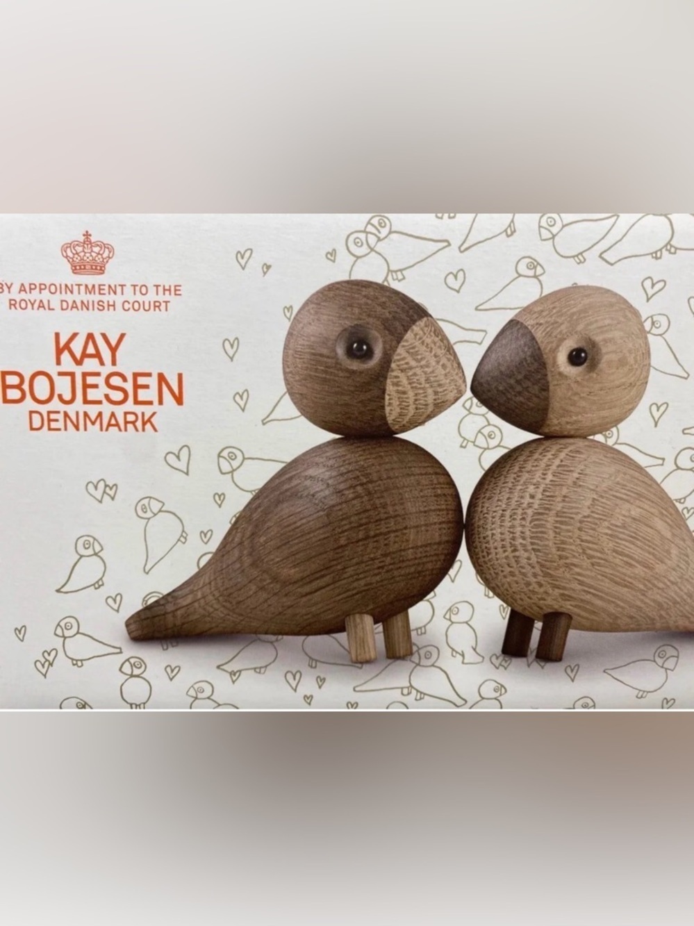 Rosendahl Lovebirds by Kay Bojesen, Pair - BRAND NEW